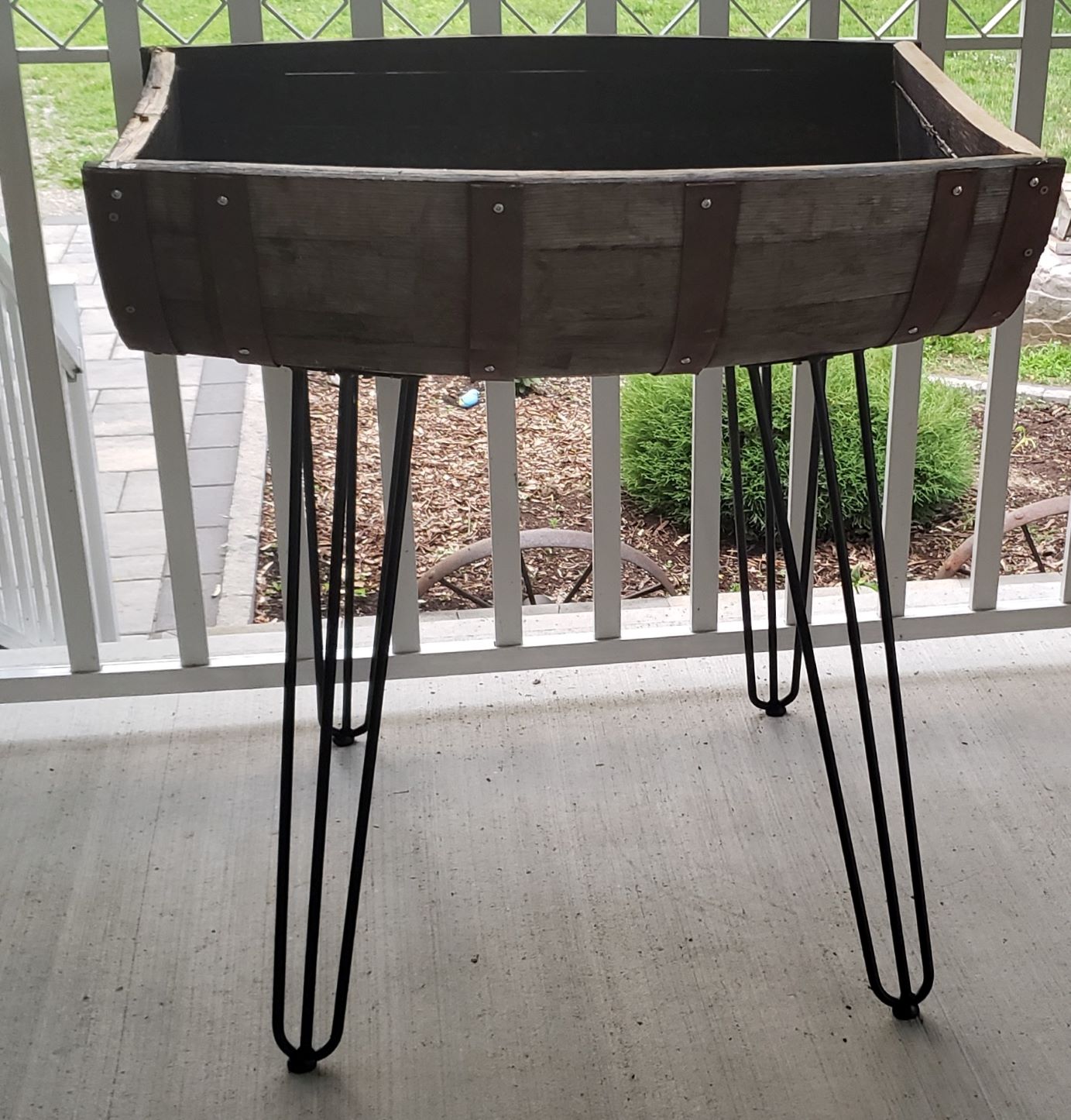 Raised Bed Flower Barrels