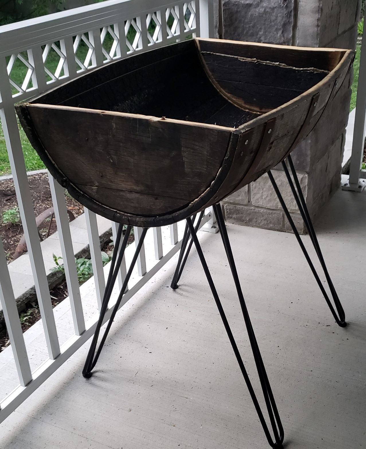 Oak Barrel Planters